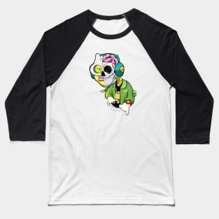 Dope half skulls half Slluks character original design Baseball T-Shirt